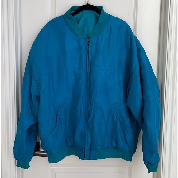 90s CLIO Silk Bomber‎ Jacket - Picture 1 of 3